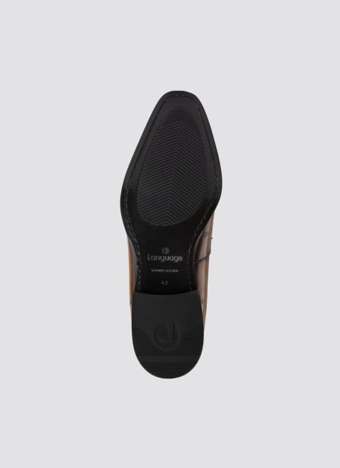 Language Men Tan Formal Moccasin (SKU: 194-1514-23-41)