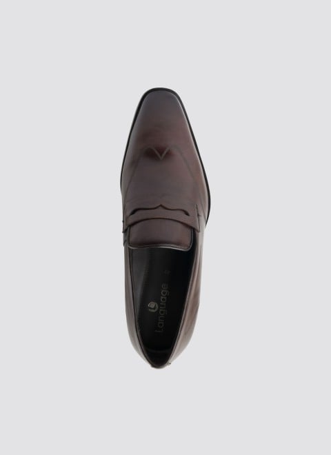 Language Men Brown Formal Moccasin (SKU: 194-1514-12-43)