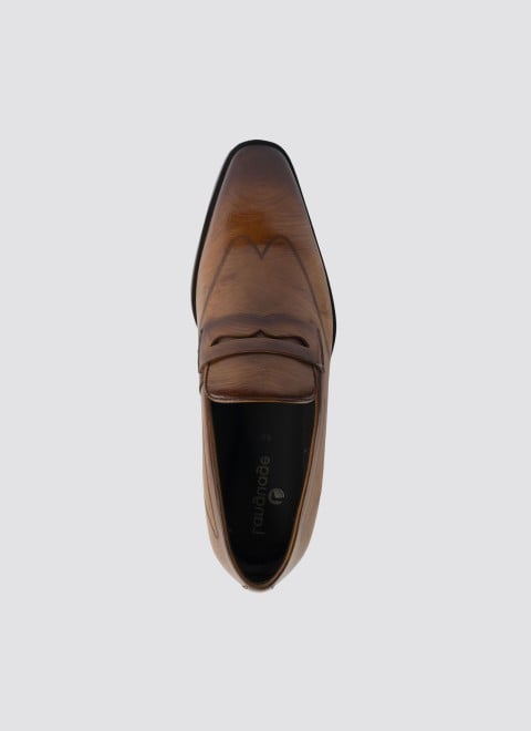 Language Men Tan Formal Moccasin (SKU: 194-1514-23-41)