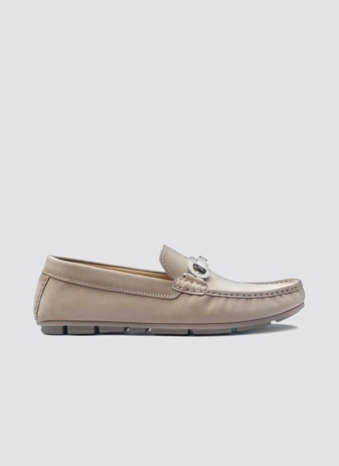 Language Men Beige-suede Casual Loafers (SKU: 194-1620-37-41)