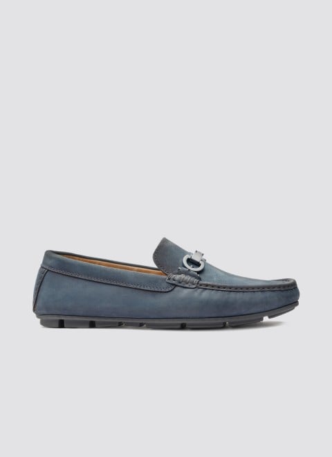 Language Men Blue-suede Casual Loafers (SKU: 194-1620-39-40)