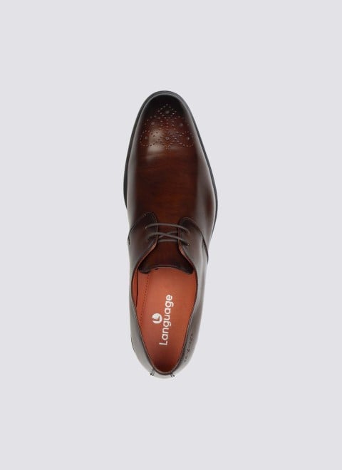 Language Men Brown Formal Lace Up (SKU: 194-1813-12-40)