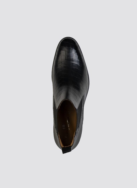 Language Men Black Formal Boots (SKU: 194-1814-11-40)