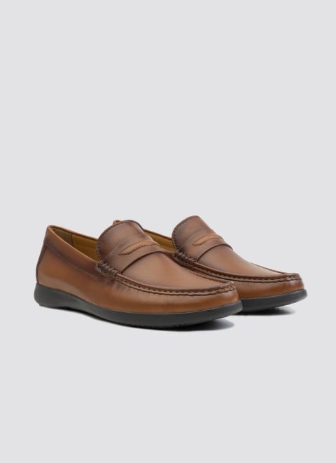 Language Men Tan Casual Loafers