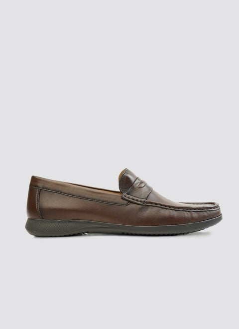 Language Men Brown Casual Loafers (SKU: 194-1850-12-40)