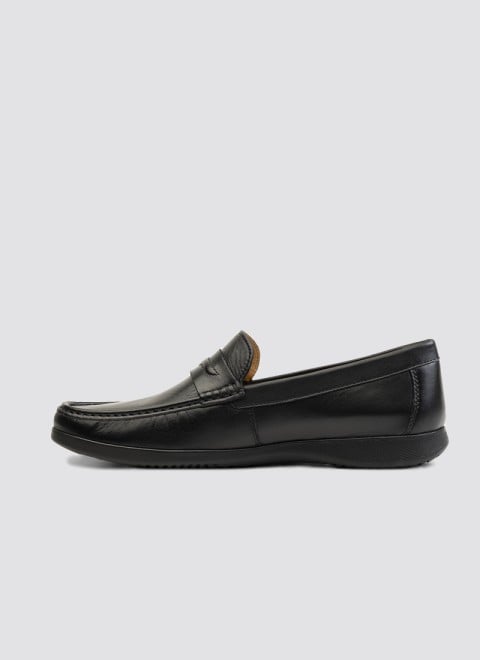 Language Men Black Casual Loafers (SKU: 194-1850-11-40)