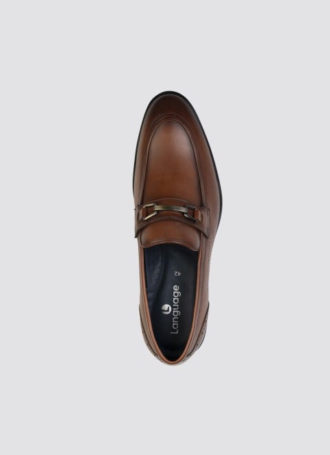 Language Men Tan Formal Moccasin (SKU: 194-2010-23-43)