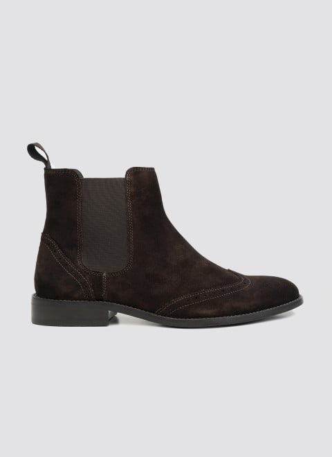 Language Men Brown Casual Boots (SKU: 194-2040-12-41)