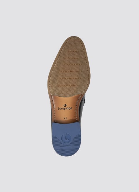 Language Men Black Formal Moccasin (SKU: 194-2080-11-40)