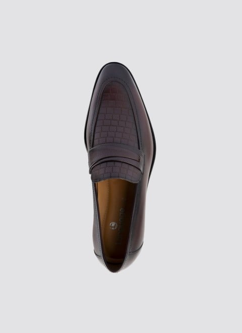Language Men Bordo Formal Moccasin (SKU: 194-2080-57-40) Language Men Bordo Formal Moccasin (SKU: 194-2080-57-40)