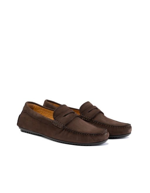 Language Men Brown Casual Loafers (SKU: 194-235-12-40)