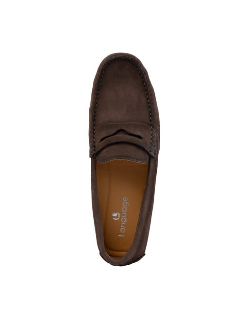 Language Men Brown Casual Loafers (SKU: 194-235-12-40)