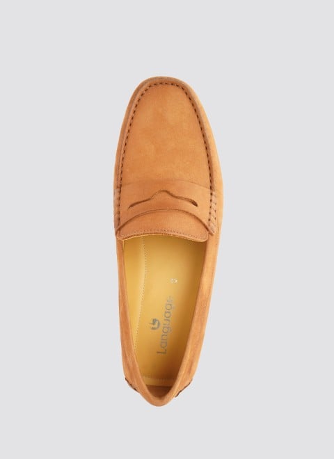 Language Men Tan Casual Loafers (SKU: 194-235-23-40)