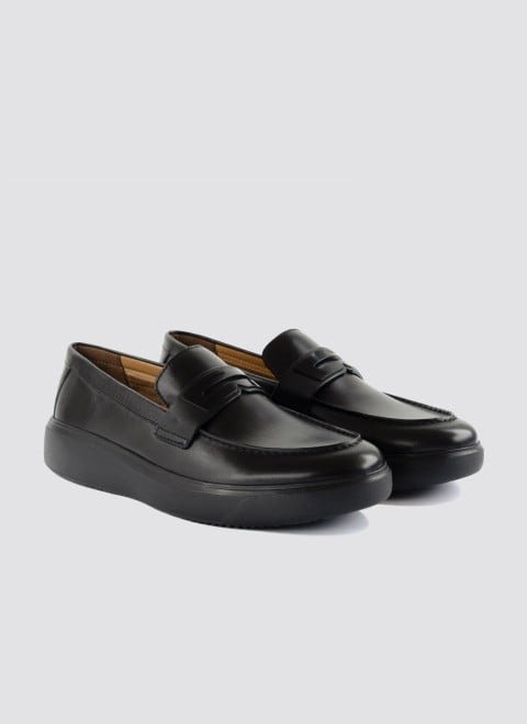 Language Men Black Casual Loafers