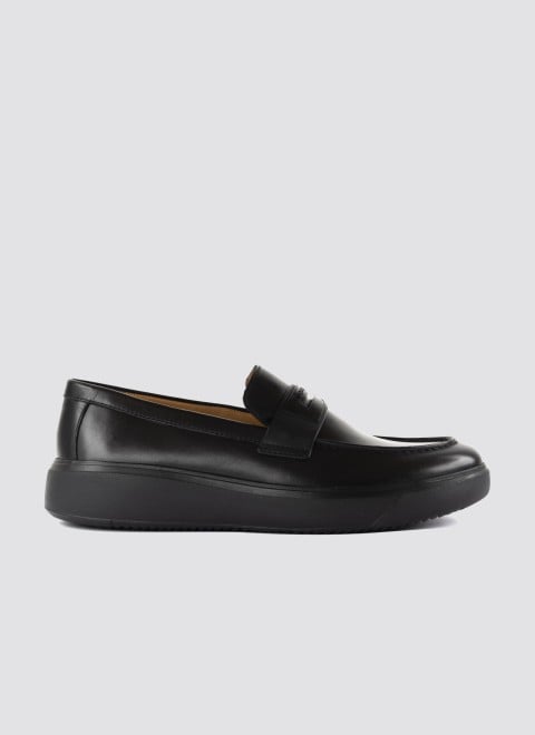 Language Men Black Casual Loafers (SKU: 194-3030-11-41)