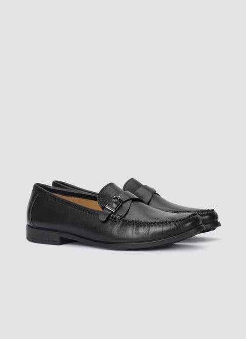 Language Men Black Casual Loafers (SKU: 194-603-11-40)