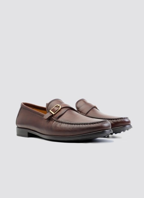 Language Men Brown Casual Loafers (SKU: 194-603-12-40)