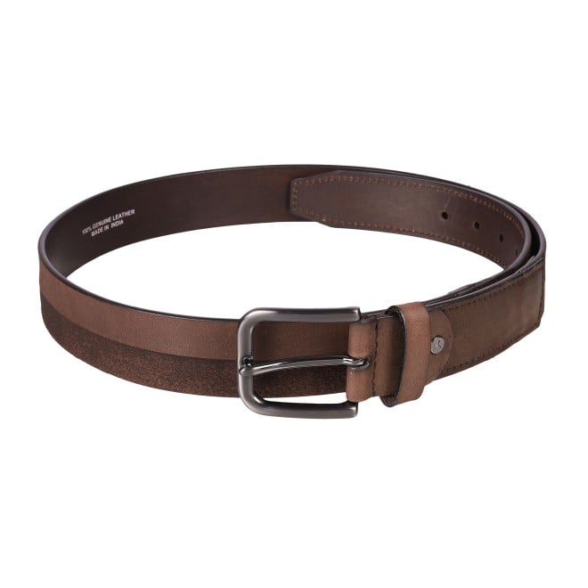 Mochi Men Brown Mens Belts Pin Buckle (SKU: 195-20-12-36)