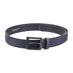 Mochi Navy-Blue Mens Belts Pin Buckle