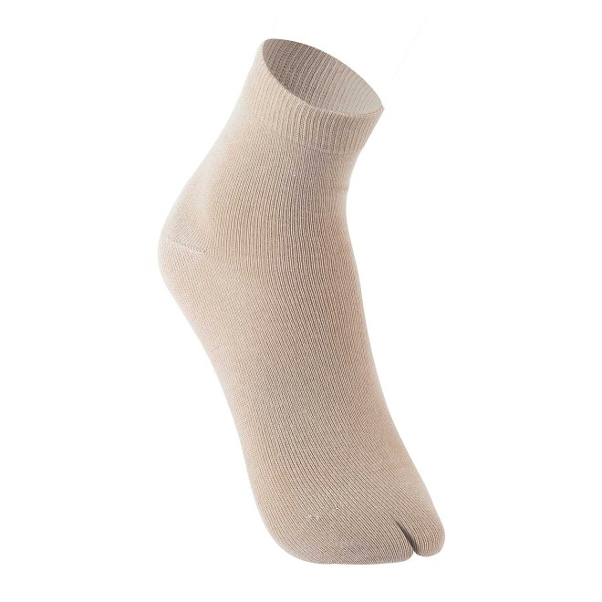 Mochi Women Beige Half Length Socks