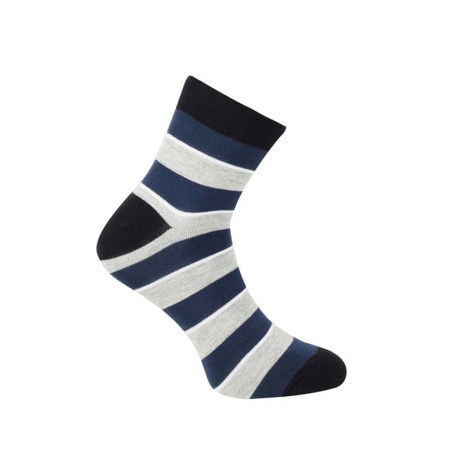 Mochi Blue Mens Socks Half Length