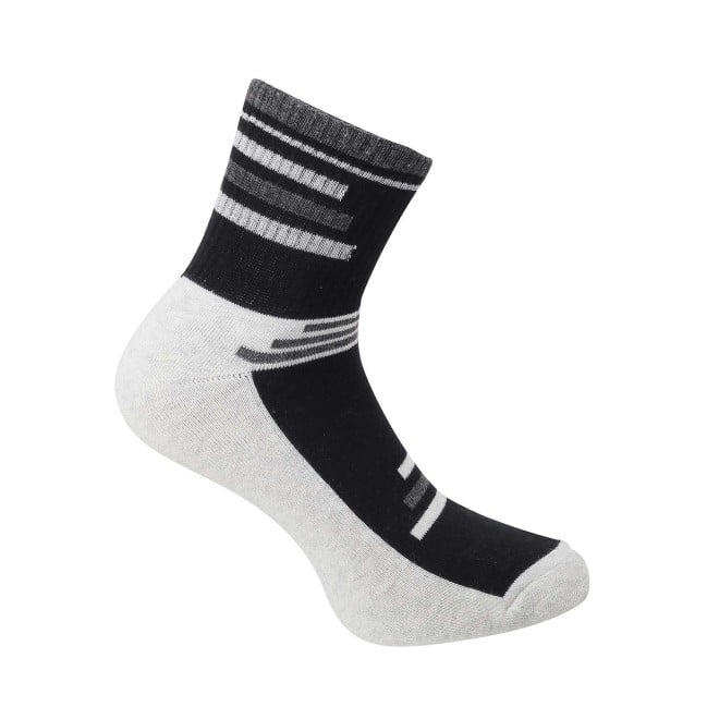 Mochi Black Mens Socks Half Length