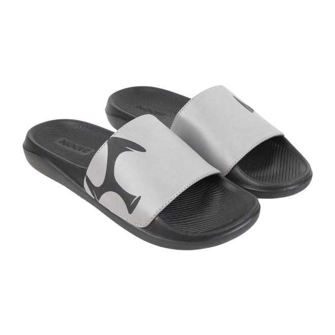 Mochi Men Grey Casual Slippers