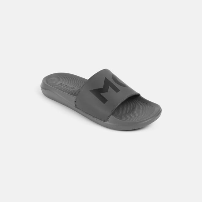 Mochi Men Grey Casual Slippers