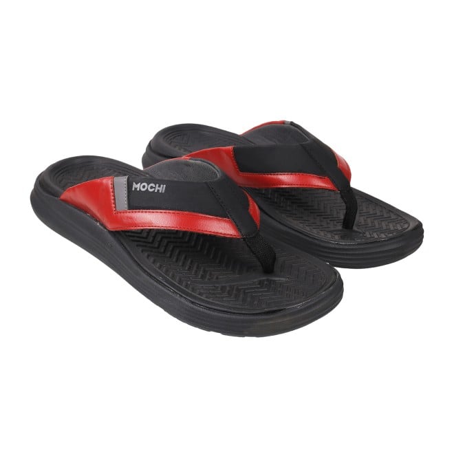 Mochi Men Black-Multi Casual Slippers