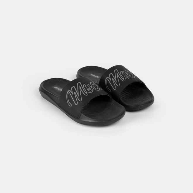 Mochi Men Black Casual Slippers (SKU: 207-68-11-40)