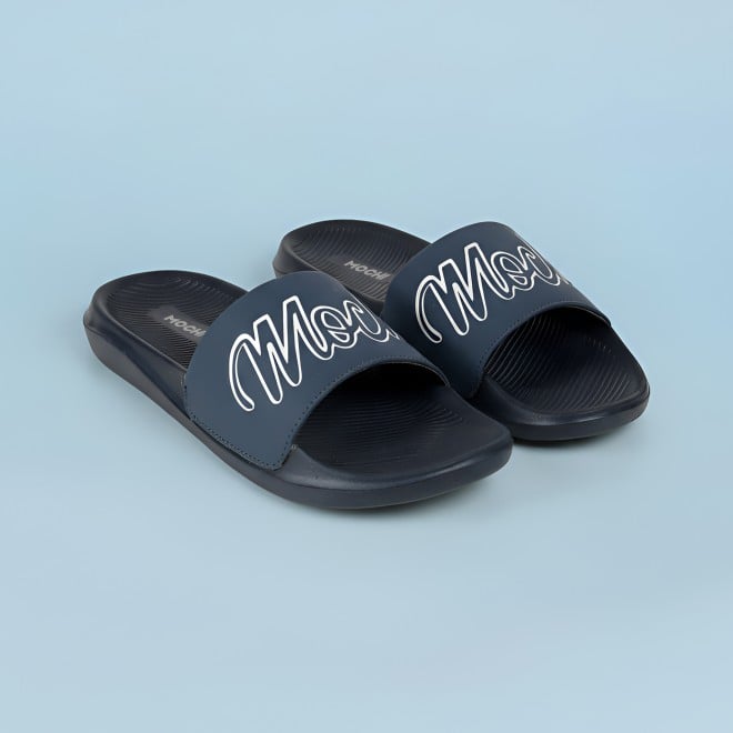Mochi Men Blue Casual Slippers
