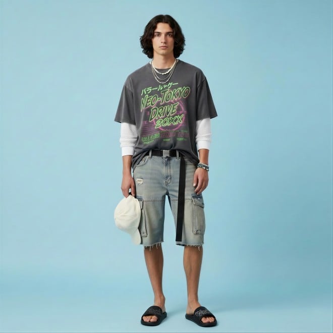 Mochi Men Black Casual Slippers (SKU: 207-68-11-40)