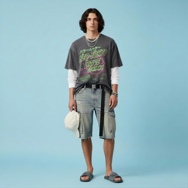 Mochi Men Grey Casual Slippers (SKU: 207-68-14-40)