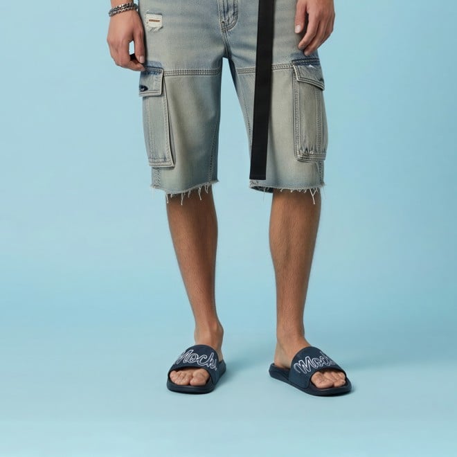 Mochi Men Blue Casual Slippers (SKU: 207-68-45-40)