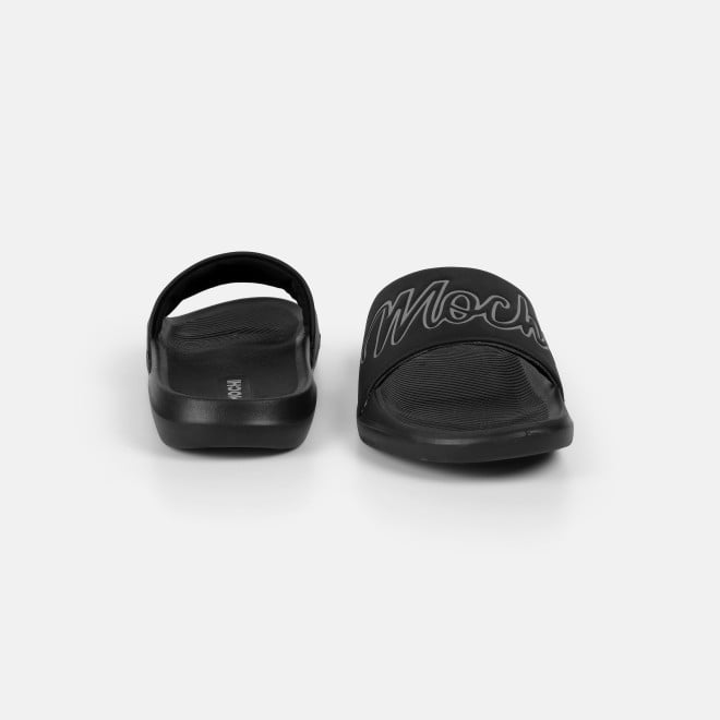 Mochi Men Black Casual Slippers (SKU: 207-68-11-40)