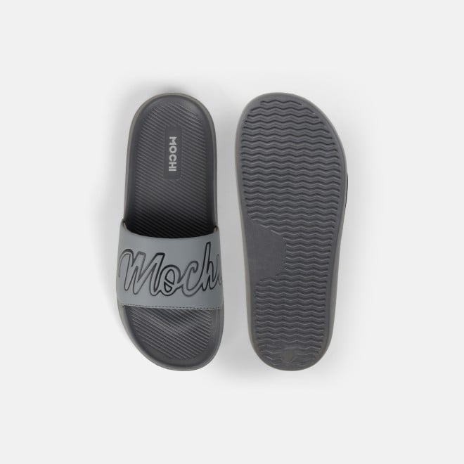 Mochi Men Grey Casual Slippers (SKU: 207-68-14-40)