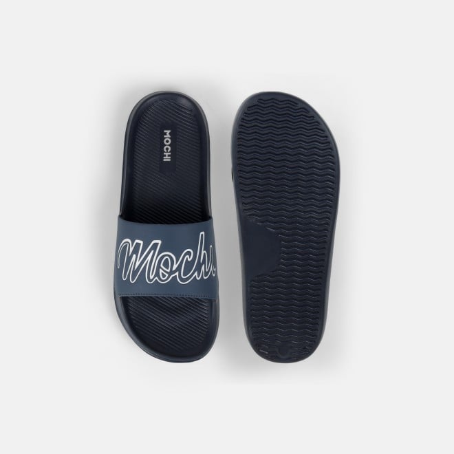 Mochi Men Blue Casual Slippers (SKU: 207-68-45-40)