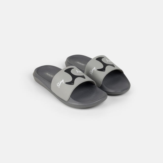 Mochi Men Grey Casual Slippers (SKU: 207-69-14-40)