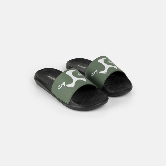 Mochi Men Green Casual Slippers (SKU: 207-69-21-40)