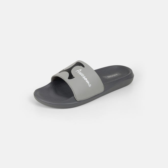 Mochi Men Grey Casual Slippers (SKU: 207-69-14-40)