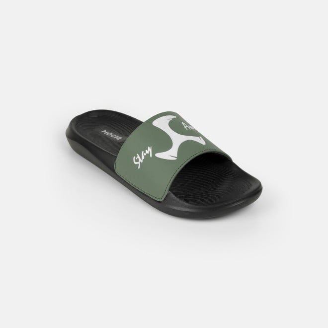 Mochi Men Green Casual Slippers (SKU: 207-69-21-40)