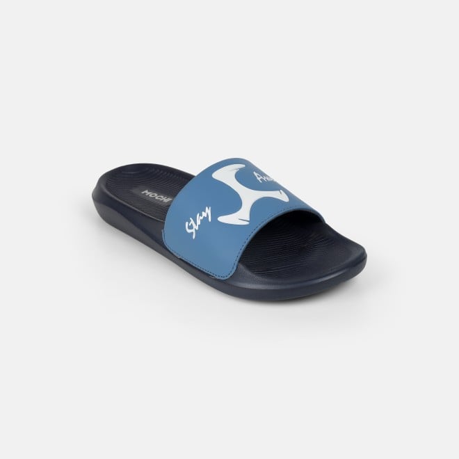 Mochi Men Blue Casual Slippers (SKU: 207-69-45-40)