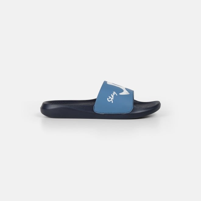 Mochi Men Blue Casual Slippers (SKU: 207-69-45-40)