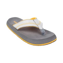 Mochi Grey Casual Slippers for Men