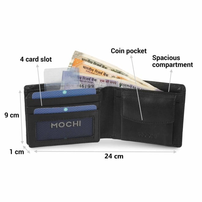 Mochi Men Black Formal Wallet (SKU: 21-66-11-10)