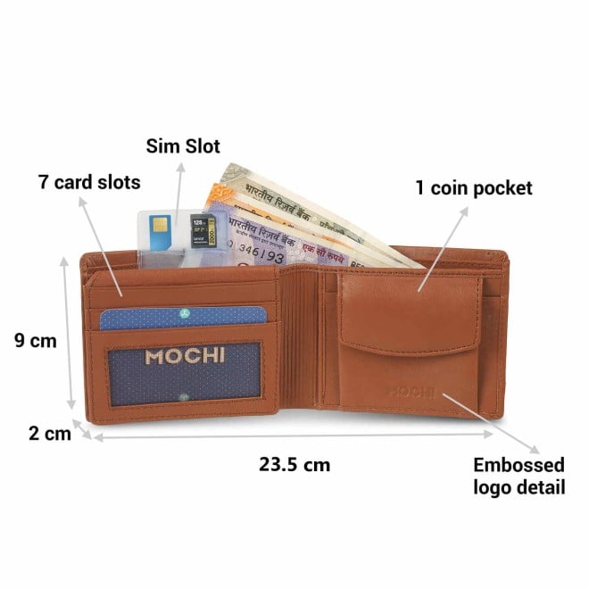 Mochi Men Tan Formal Wallet (SKU: 21-66-23-10)