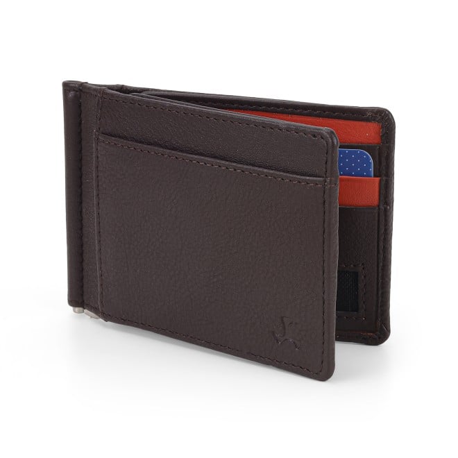 Mochi Men Brown Mens Wallets Money Clip Wallet (SKU: 21-79-12-10)