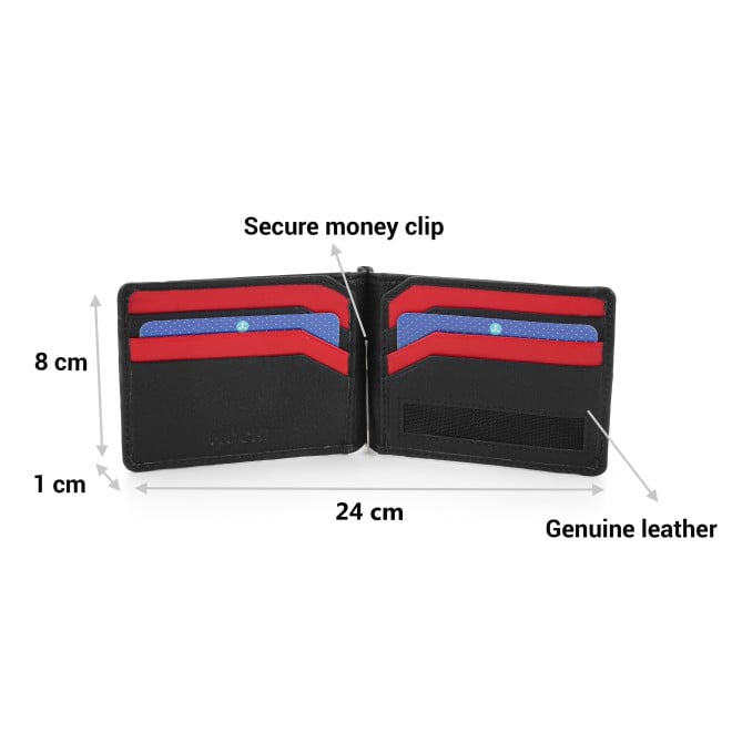 Mochi Men Black Mens Wallets Money Clip Wallet (SKU: 21-79-11-10)