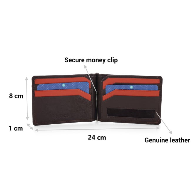 Mochi Men Brown Mens Wallets Money Clip Wallet (SKU: 21-79-12-10)