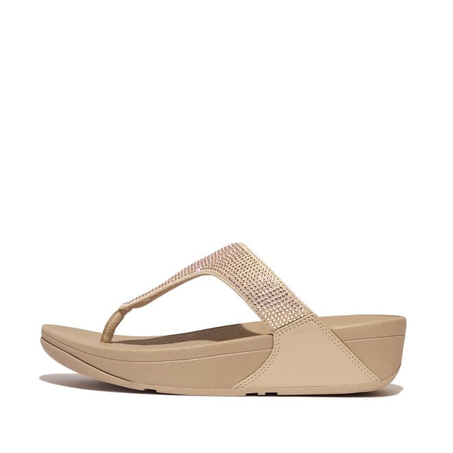 Fitflop Lulu Crystal Embellished Toe-Post Sandals